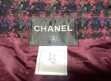 ARCHIVE - 2013 Runway Metiers d’Arts Chanel Purple Tweed Tartan Coat