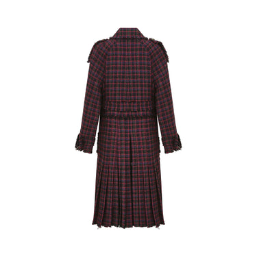 ARCHIVE - 2013 Runway Metiers d’Arts Chanel Purple Tweed Tartan Coat