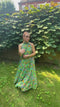 ARCHIVE - 1960s Neon Floral Paisley Trapeze Dress