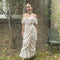 Andrea Wilkin 1970s Silk Ivory Fantasy Bridal Dress in Edwardian Style-CIRCA VINTAGE LONDON