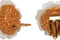 Barrera 1990s Mother of Pearl Floral Clip on Earrings