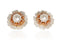 Barrera 1990s Mother of Pearl Floral Clip on Earrings