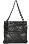 Chanel Calfskin Mesh Hidden Sequin CC Black Tote Bag