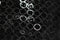 Chanel Calfskin Mesh Hidden Sequin CC Black Tote Bag