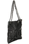 Chanel Calfskin Mesh Hidden Sequin CC Black Tote Bag