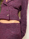 ARCHIVE - 2000s Chanel Purple Boucle Wool Skirt Suit