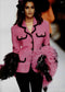 1991 Runway Documented Chanel Fuchsia Pink Wool Jacket