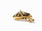 1980s Chanel Gold Beret Brooch With Bow-Brooch-CIRCA VINTAGE LONDON