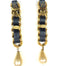1980s Chanel Long Black Leather and Chain Earrings-Earrings-CIRCA VINTAGE LONDON