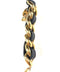 1980s Chanel Long Black Leather and Chain Earrings-Earrings-CIRCA VINTAGE LONDON