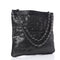 Chanel Calfskin Mesh Hidden Sequin CC Black Tote Bag