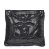 Chanel Calfskin Mesh Hidden Sequin CC Black Tote Bag