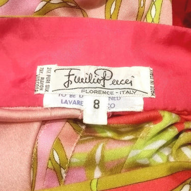 ARCHIVE - Emilio Pucci 1960s / 1970s Silk Blend Tropical Print Lounge Dress