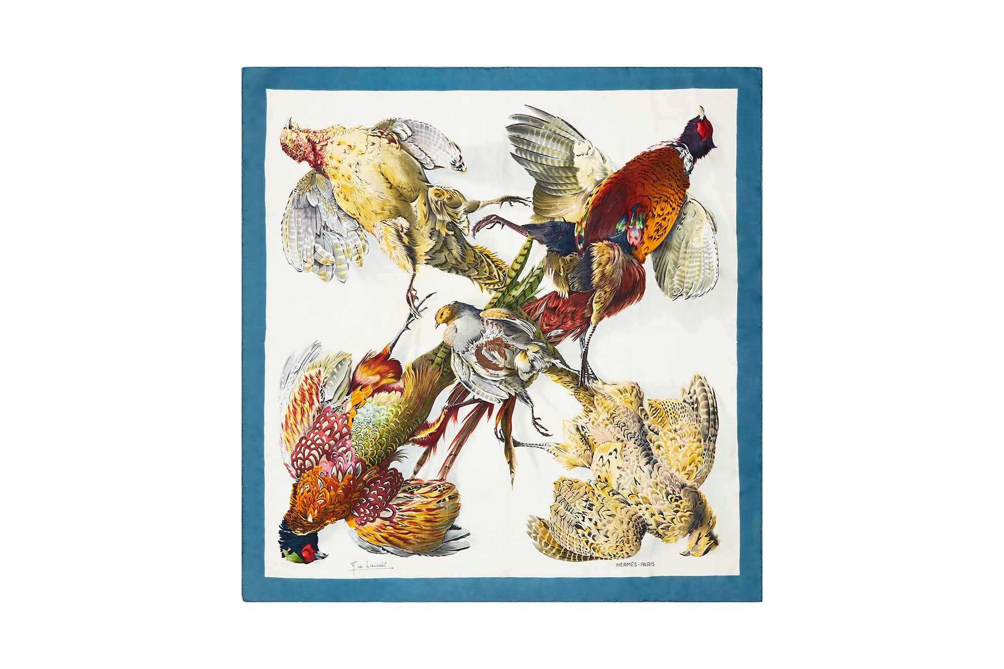 ARCHIVE: Hermès Belle Chasse 90cm Silk Scarf by J. de Livares