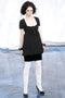 Runway 2010 Chanel Black Dress with Faux Fur Trim