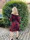 1990s Yves Saint Laurent Wool Roseprint Dress