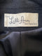 1950s Lilli Ann Black Felt Wool Box Jacket