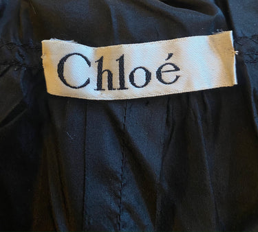 1970s Karl Lagerfeld for Chloe Black Victoriana Silk Lace Skirt