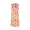 1960s Marjon Couture Keyhole Neckline Floral Print Dress