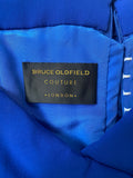 Royal Blue Bruce Oldfield Couture Dress-CIRCA VINTAGE LONDON