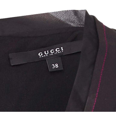 Runway Documented Gucci Spring/Summer 2007 Black Silk Purple & Orange Dress