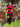 ARCHIVE - Scaasi 1990s Wool Red & Black Stripe Dress