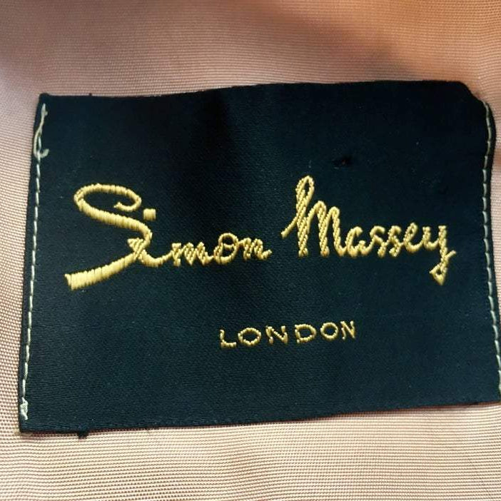 Simon Massey 1960s Organza Floral Print Dress-CIRCA VINTAGE LONDON