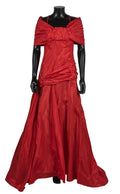 ARCHIVE: 2000s Runway Worn Valentino Red Silk Taffeta Evening Dress