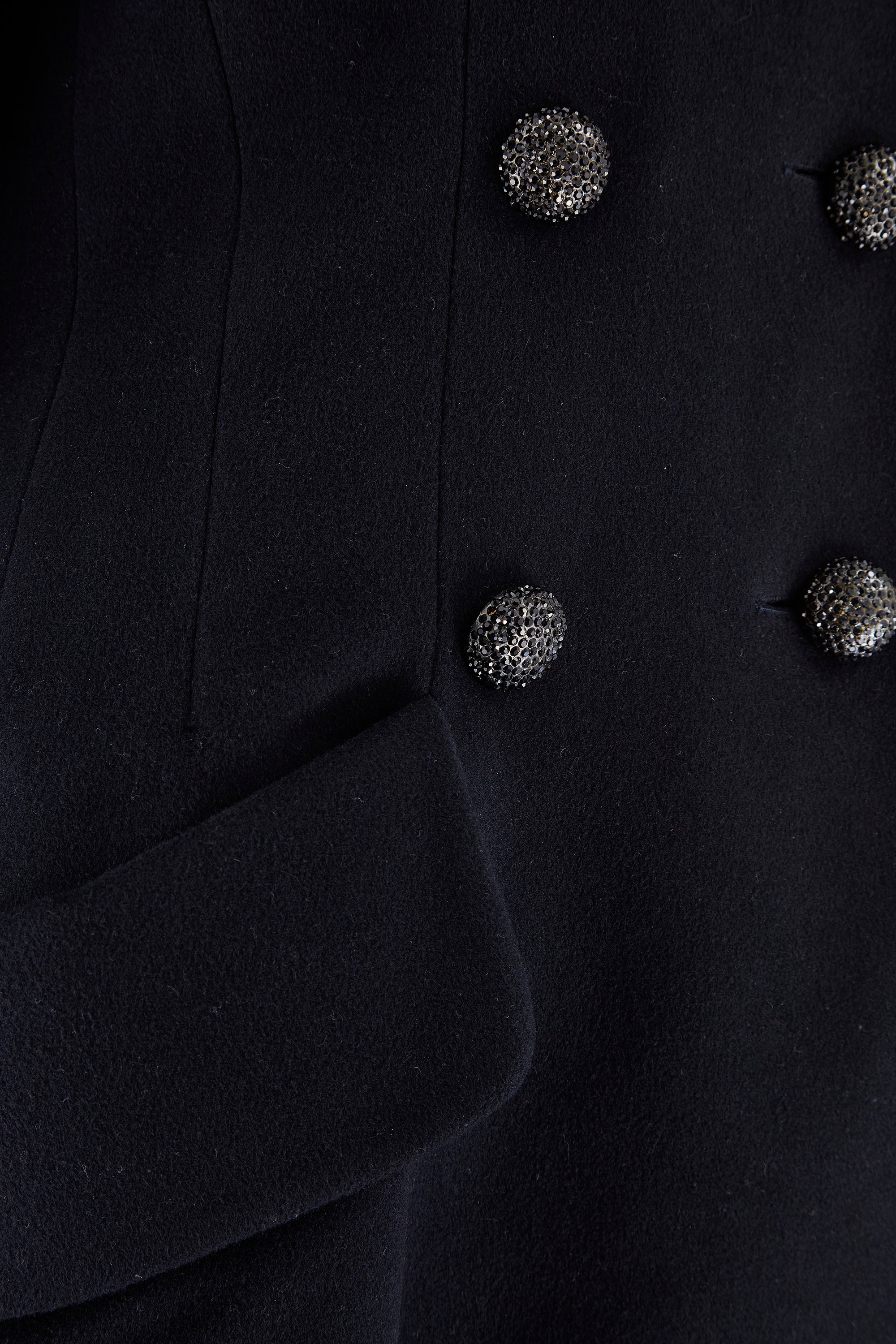 ARCHIVE - Y2K Chanel Midnight Blue Cashmere Princess Coat