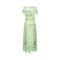 2010s Zandra Rhodes Couture Green Sequin Dress and Shawl Active