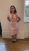 Spectacular 1960s Miriam Haskell Yellow and Pink Glass Orchid Necklace
