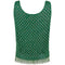 Alan Lee 1950s Emerald Wool Green Beaded Vest With Tassel Fringe