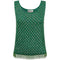 Alan Lee 1950s Emerald Wool Green Beaded Vest With Tassel Fringe