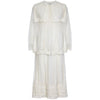 Antique 1910s Ivory Tulle Dress with Ballet Russe Style Knotted Tunic