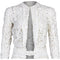 Antique 1910s White Battenburg or Princess Tape Lace Bridal Dress Jacket