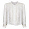 Antique Edwardian White Linen Blouse With Cut Out Work