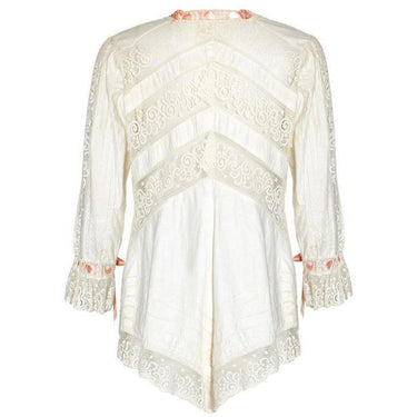 ARCHIVE - 1900s Cream Cotton and Lace Shirt