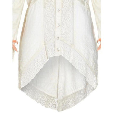 ARCHIVE - 1900s Cream Cotton and Lace Shirt
