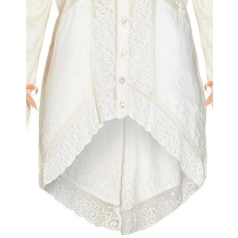 ARCHIVE - 1900s Cream Cotton and Lace Shirt