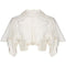 ARCHIVE - 1900s Embroidered White Linen Bolero