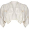 ARCHIVE - 1900s Embroidered White Linen Bolero