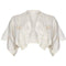 ARCHIVE - 1900s Embroidered White Linen Bolero