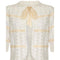 ARCHIVE - 1910 Edwardian White Eyelet Cotton Bolero with Silk Ribbon