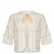 ARCHIVE - 1910 Edwardian White Eyelet Cotton Bolero with Silk Ribbon