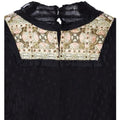 ARCHIVE - 1910s Edwardian Black Silk Top with Embroidery