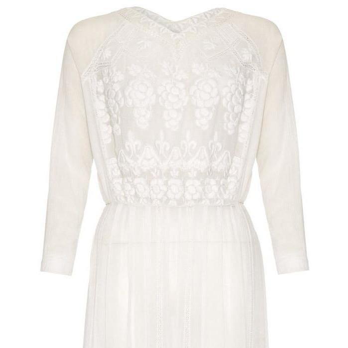 ARCHIVE - 1910s White Cotton Embroidered Dress