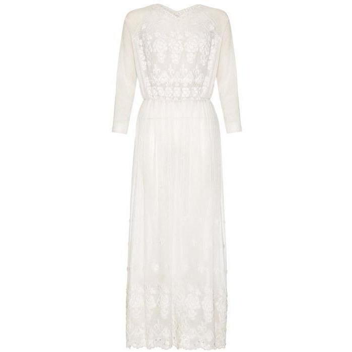 ARCHIVE - 1910s White Cotton Embroidered Dress