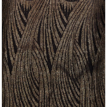 ARCHIVE - 1920s Black Chiffon and Gold Lame Flapper Dress