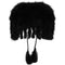 ARCHIVE - 1920s Black Feather Caplet