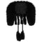 ARCHIVE - 1920s Black Feather Caplet
